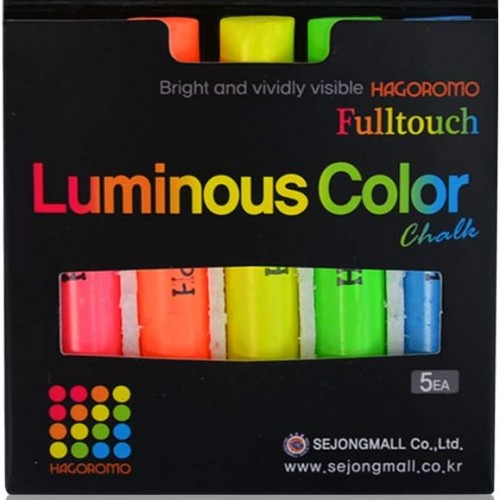Hagoromo Fulltouch Luminous Chalk 1 Box [5 Color Mix/5 Pcs]