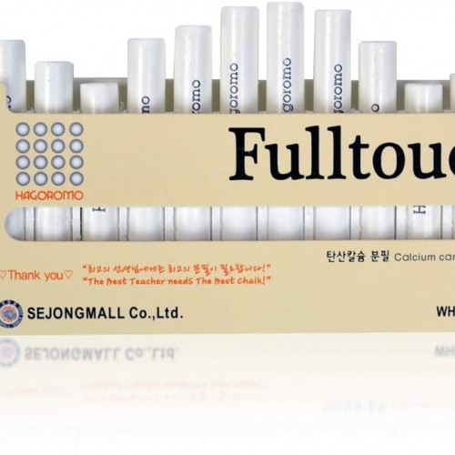 Hagoromo Fulltouch Color Chalk 1 Box [12 Pcs/White]