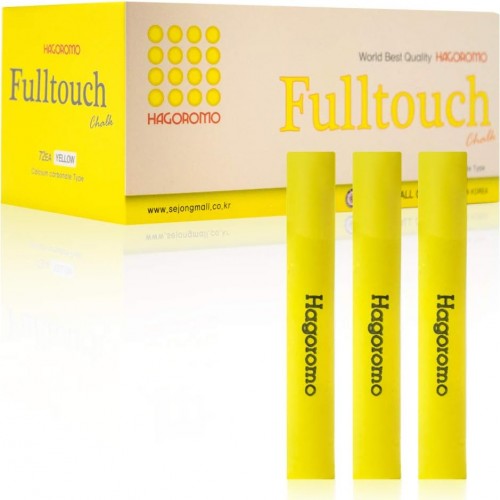 HAGOROMO Fulltouch Color Chalk 1 Box [72 Pcs/Yellow]