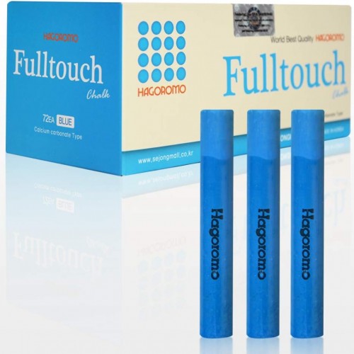 Hagoromo Fulltouch Color Chalk 1 Box [72 Pcs/Blue]