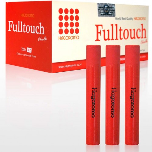 Hagoromo Fulltouch Color Chalk 1 Box [72 Pcs/Red]