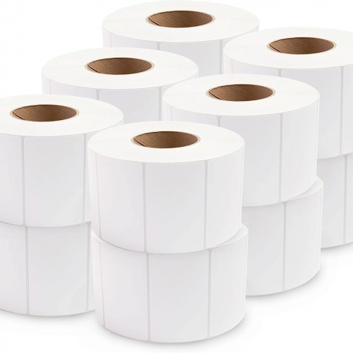 enKo [12 Rolls, 7440 Labels] 4 x 2-1/2 inches Direct Thermal Labels, FBA Stickers, FNSKU Label Compatible for Zebra/Eltron