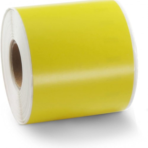 BETCKEY Colored Labels Compatible with Dymo 99019 (2-5/16" x 7-1/2") for Files, Folder, Binders, Compatible for Dymo LabelWriter Thermal 450, 4XL & Zebra Desktop Printers [1 Roll, Yellow]