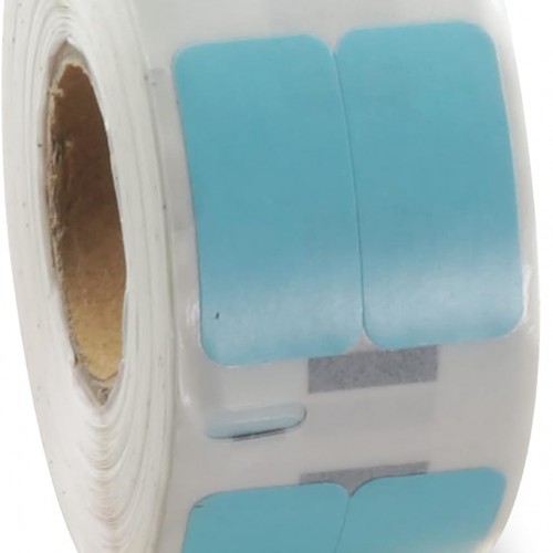 BETCKEY Colored Labels Compatible with Dymo 30333 (1/2" x 1") Extra Small Labels (2-up), Compatible for Dymo LabelWriter Thermal 450, 4XL & Zebra Desktop Printers [2 Rolls, Light Blue]