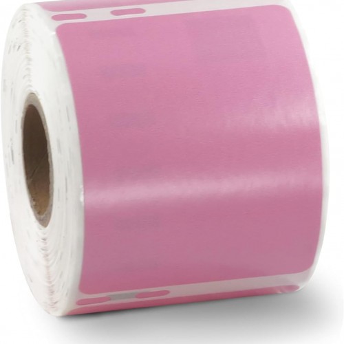 BETCKEY Colored Labels Compatible with Dymo 30324 (2-1/8" x 2-3/4") Large Multipurpose Labels, Compatible for Dymo LabelWriter Thermal 450, 4XL & Zebra Desktop Printers [1 Roll, Pink]