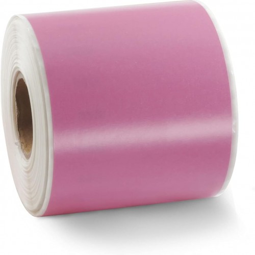 BETCKEY Colored Labels Compatible with Dymo 99019 (2-5/16" x 7-1/2") For files, folder and binders, Compatible for Dymo LabelWriter Thermal 450, 4XL & Zebra Desktop Printers [1 Roll, 150 labels, Pink]
