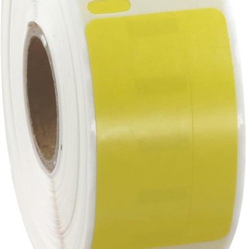 BETCKEY Colored Labels Compatible with Dymo 30330 (3/4" x 2") Small Multipurpose Labels, Compatible for Dymo LabelWriter Thermal 450, 4XL & Zebra Desktop Printers [2 Rolls, Yellow]