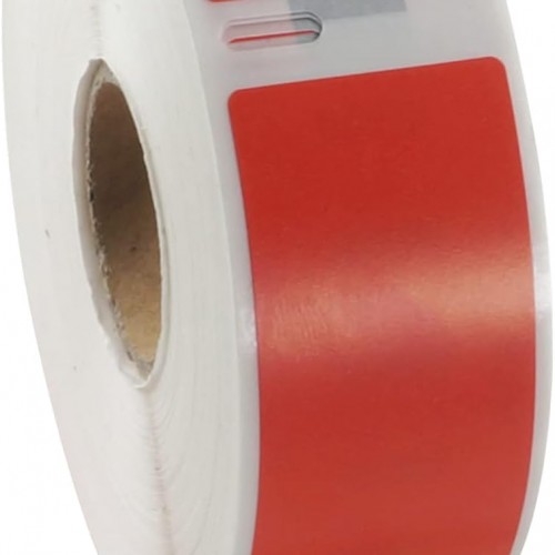 BETCKEY Colored Labels Compatible with Dymo 30336 (1" x 2-1/8") Return Address Labels, Compatible for Dymo LabelWriter Thermal 450, 4XL & Zebra Desktop Printers [2 Rolls, 1000 Labels, Red]
