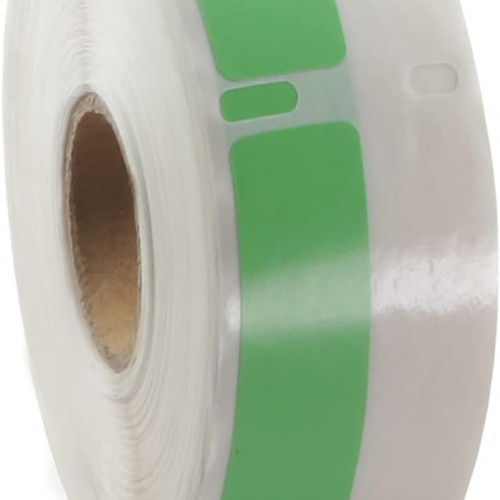 BETCKEY Colored Labels Compatible with Dymo 30346 (1/2" x 1-7/8") Library Barcode Labels, Compatible for Dymo LabelWriter Thermal 450, 4XL & Zebra Desktop Printers [1 Roll, Green]