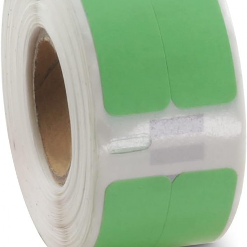BETCKEY Colored Labels Compatible with Dymo 30333 (1/2" x 1") Extra Small Labels (2-up), Compatible for Dymo LabelWriter Thermal 450, 4XL & Zebra Desktop Printers [2 Rolls, Green]